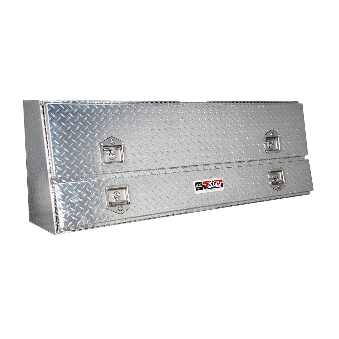 80-TBS200-60 – WESTIN Tool Box, TopSider 1 Flip Up Top Door/ Drop Down Bottom Door Diamond Tread Polished Aluminum 60...